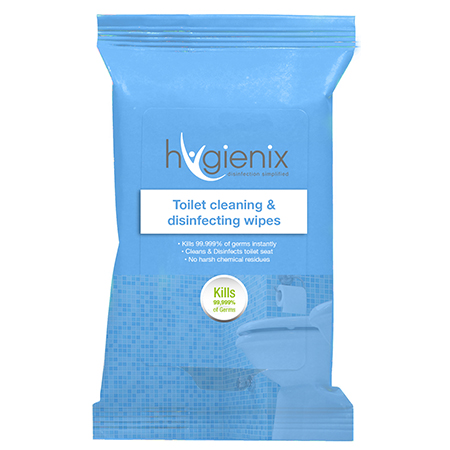 Hygienix Toilet Cleaning & Disinfecting Wipes